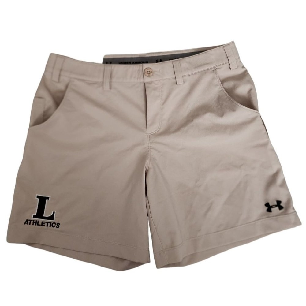 Under Armour Women's L Athletics Relaxed Fit Chino Shorts Size 8 - Picture 2 of 15